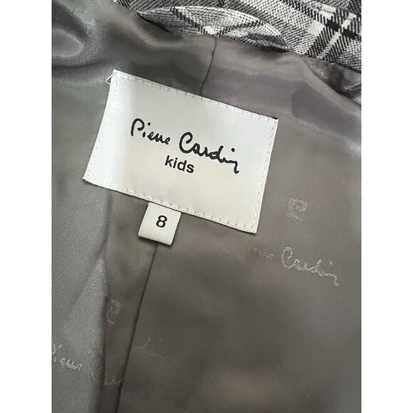 Pierre Cardin 3 Pc Suit BOYS Gray Plaid Sz 8 - Picture 7 of 11